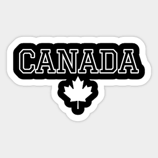 Canada day design for dark colors Sticker